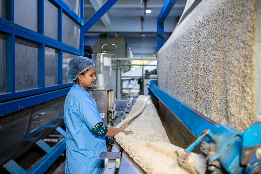 Rural Canadian community with workers contributing to local economy